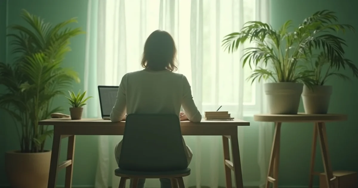 what causes panic attacks - person journaling triggers in calm green setting