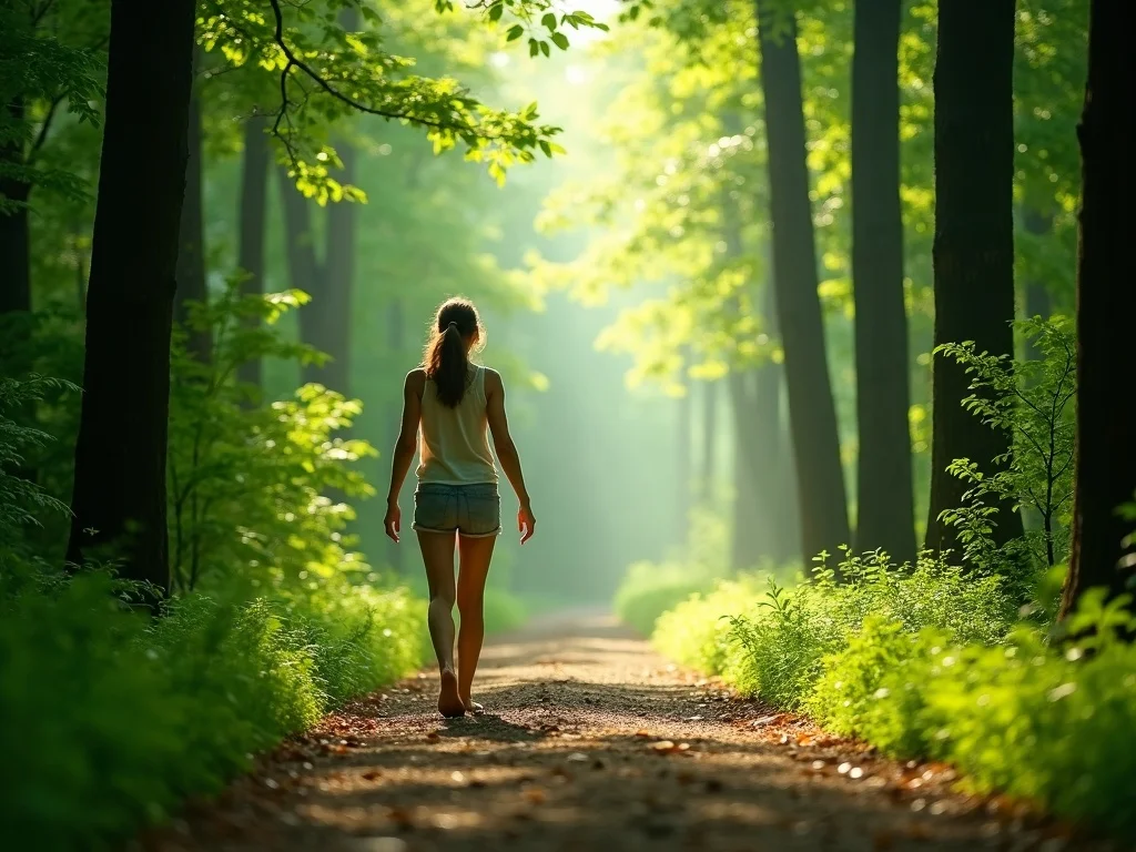 Walking meditation in nature for anxiety disorder relief
